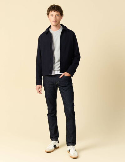 Jeans slim 5 poches longueur 32 denim brut clean homme