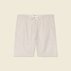 Bermuda droite à coulisse beige homme
