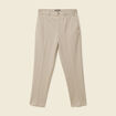 Pantalon droit longueur 32 taupe homme