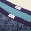 Lot 2 boxers bleu pétrole homme