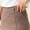 Jupe courte beige femme