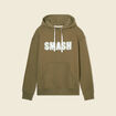 Sweat à capuche taupe homme