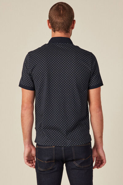 Polo éco-responsable bleu marine homme