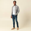 Jeans homme slim effet used denim brut homme