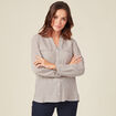 Chemise manches longues blanc femme