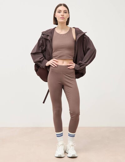 Leggings marron femme