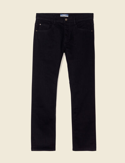 Jeans straight longueur 32 denim noir homme