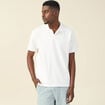 Polo manches courtes ecru homme