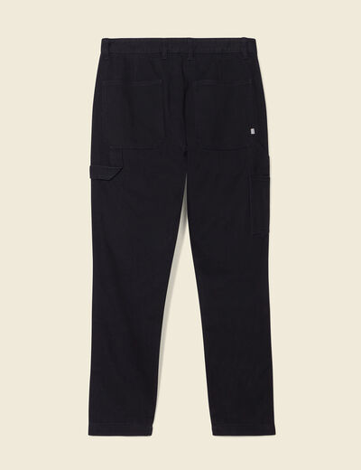 Jeans relax charpentier noir homme