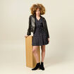 Robe évasée éco-responsable noir femme