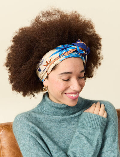 Foulard ecru femme