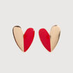 Boucles d'oreilles rouge femme