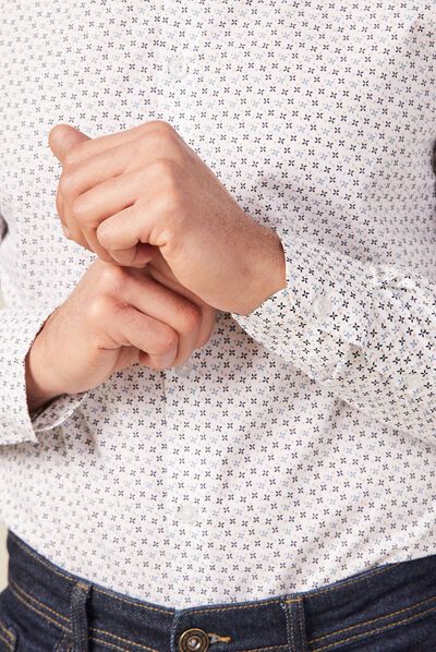 Chemise éco-responsable blanc homme