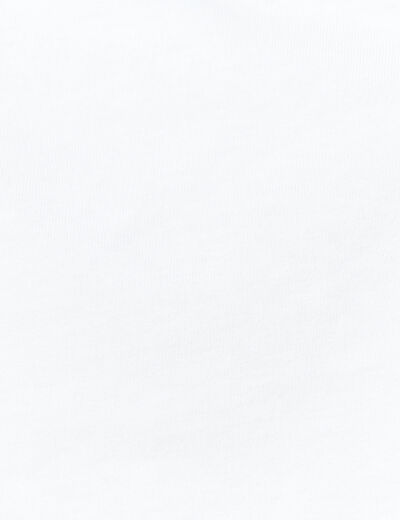 T-shirt manches courtes blanc femme