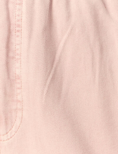 Jeans slouchy 7/8ème rose clair femme
