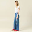 Jeans large éco-responsable denim stone femme