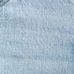 Jeans straight 7/8&egrave;me taille haute denim bleach femme