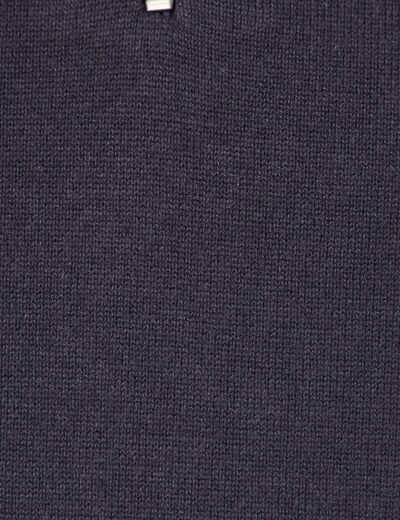 Pull manches longues bleu marine homme