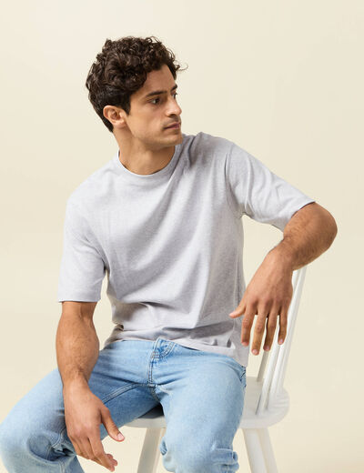 T-shirt manches courtes gris homme
