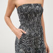 Combinaison bustier sans manches noir femme