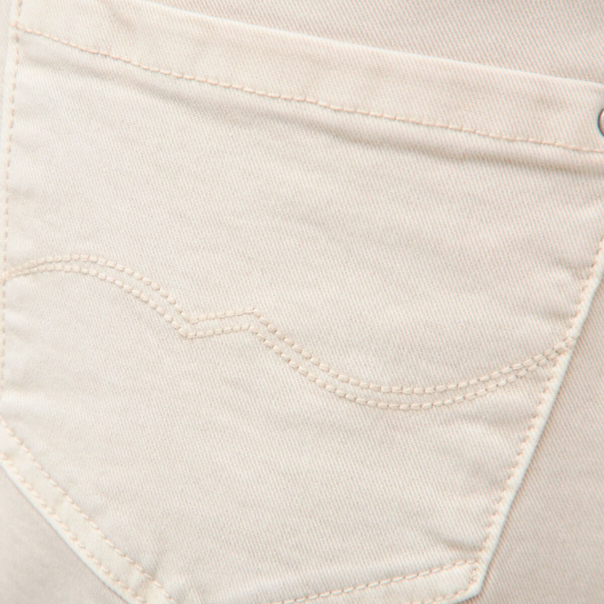 Short mom taille haute denim blanc femme