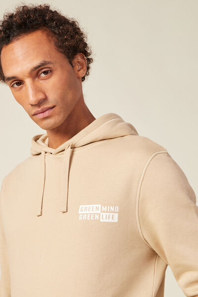 Sweat à capuche beige homme