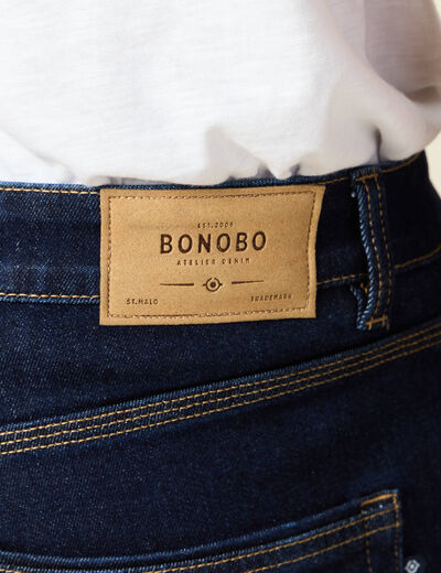 Jeans regular éco-responsable denim brut clean homme