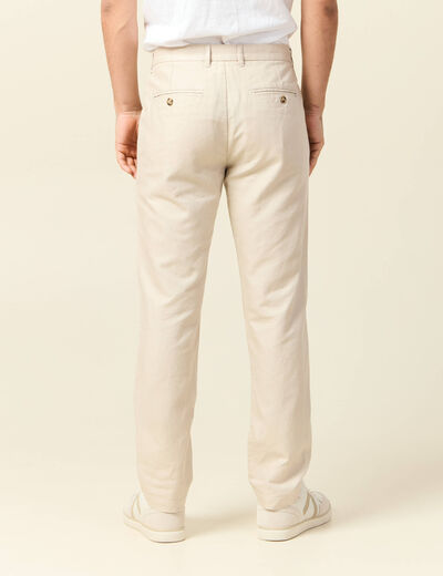 Pantalon chino sable homme
