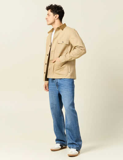 T-shirt manches longues blanc homme