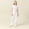 T-shirt manches courtes ecru femme