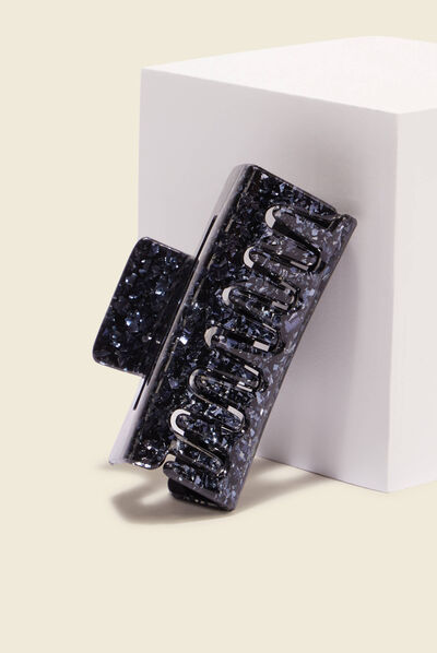 Pince crabe irisée noir femme