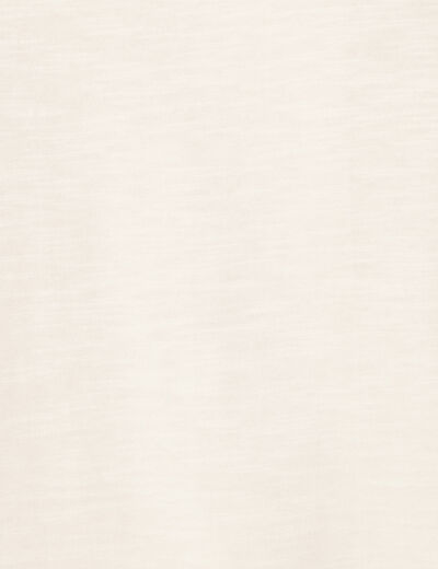 T-shirt en coton manches courtes ecru homme