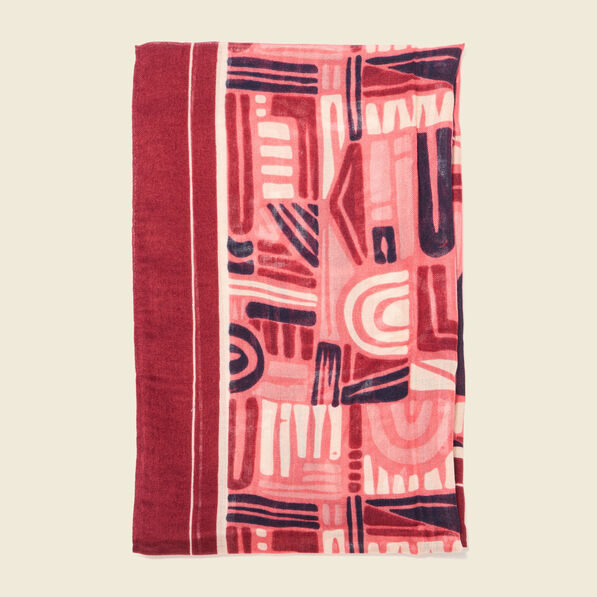 Foulard rouge foncé femme