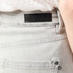 Jeans large taille haute denim gris clair femme