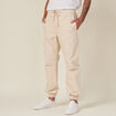 Jogger droit bas resserré beige homme