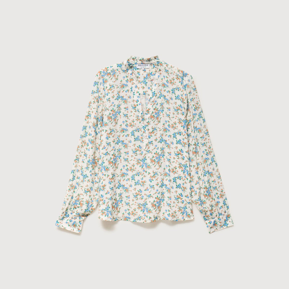 Blouse manches longues blanc femme