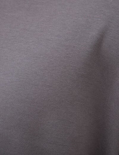 T-shirt manches courtes gris fonc&eacute; homme