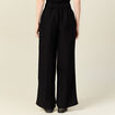 Pantalon large fluide noir femme