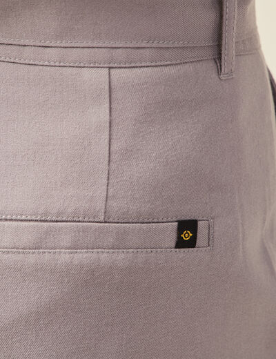Short paperbag à pinces gris femme