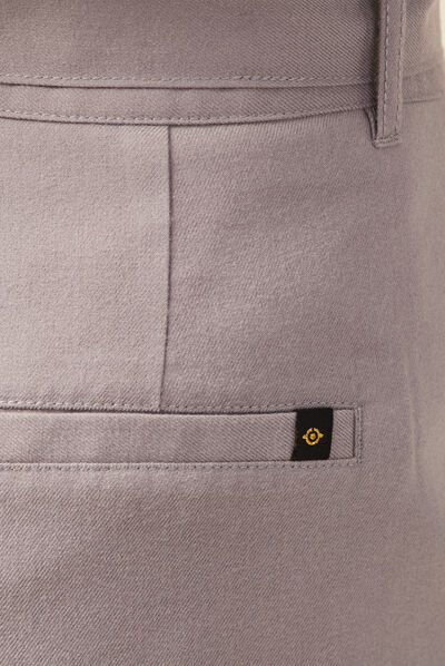 Short paperbag à pinces gris femme