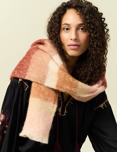 &Eacute;charpe vieux rose femme