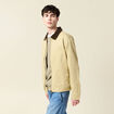 Blouson oversize court beige homme