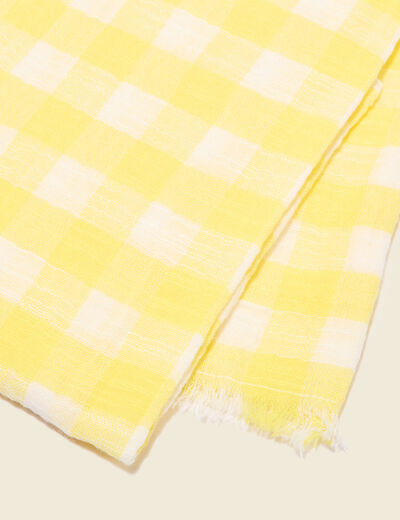 Foulard jaune citron femme