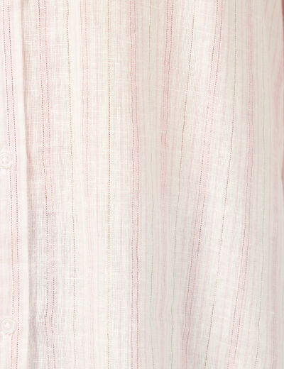 Chemise éco-responsable rose clair femme