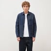 Surchemise droite manches longues denim brut homme