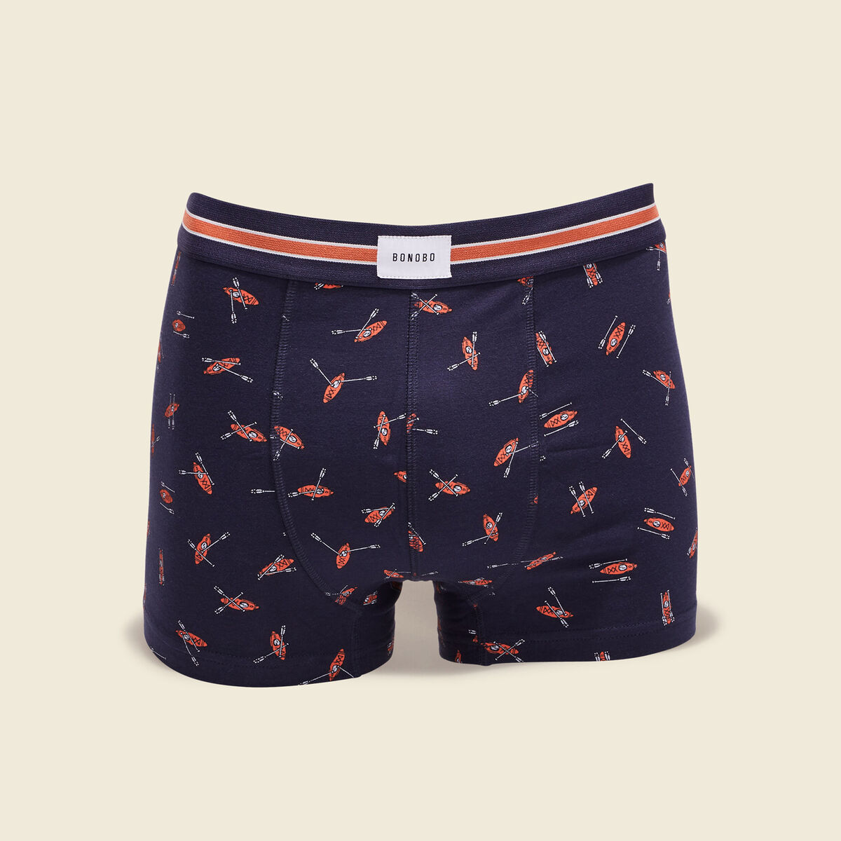 Lot 2 boxers marron cognac homme