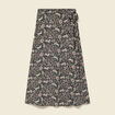 Jupe fluide noir femme