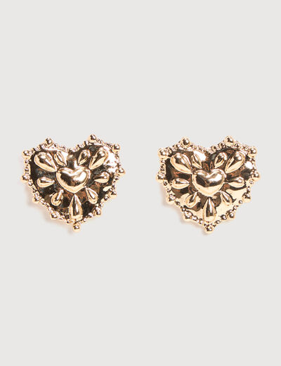 Boucles d'oreilles couleur or femme
