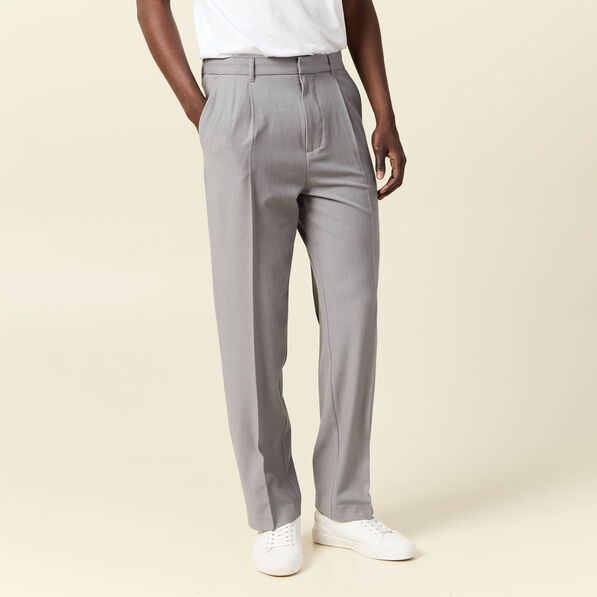 Pantalon chino large gris foncé homme