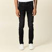 Jeans slim 5 poches denim snow noir homme